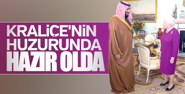 Veliaht Salman İngiltere Kraliçesi'nin huzurunda