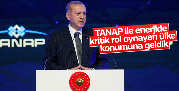 Erdoğan TANAP açılışında konuştu