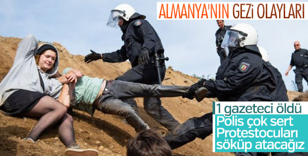 Almanya'da polislerin orman operasyonu durdu