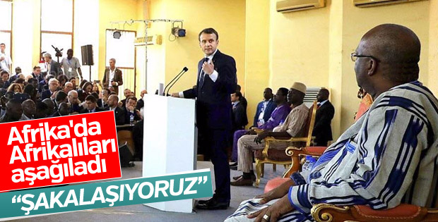 Macron'a ırkçı şakası soruldu