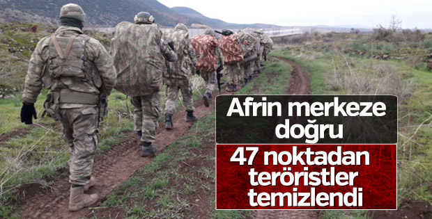 Afrin'in Deyr Ballut köyü teröristlerden temizlendi