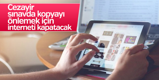 Cezayir lise sınavları için interneti kapatacak