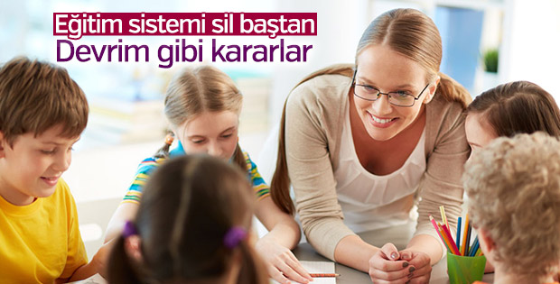 Eğitim sistemi yeniden yapılandırılıyor