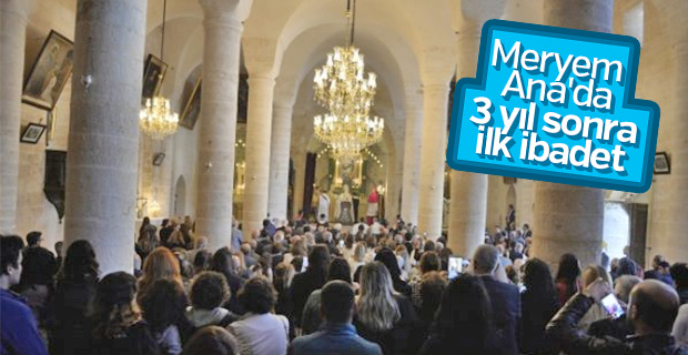 Tarihi Meryem Ana Kilisesi ibadete açıldı