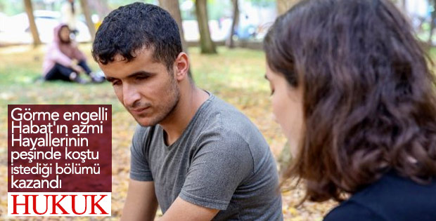 Görme engelli gencin eğitim başarısı