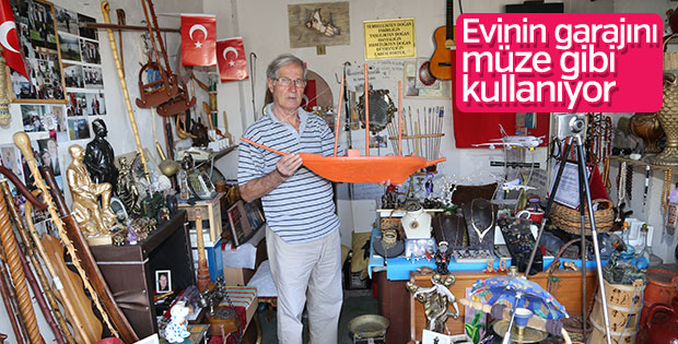 Tarihi eşya merakı garajda müze oldu