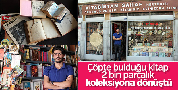 Çöpte Emile Zola kitabı buldu, hayata bakışı değişti