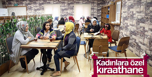 Sadece kadınların girebileceği kıraathane hizmete girdi