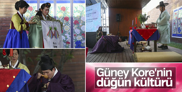 Güney Kore'nin düğün geleneği tanıtıldı