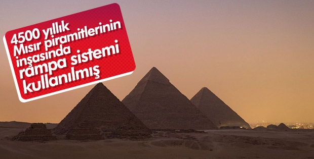 Mısır piramitlerinin rampa sistemi bulundu