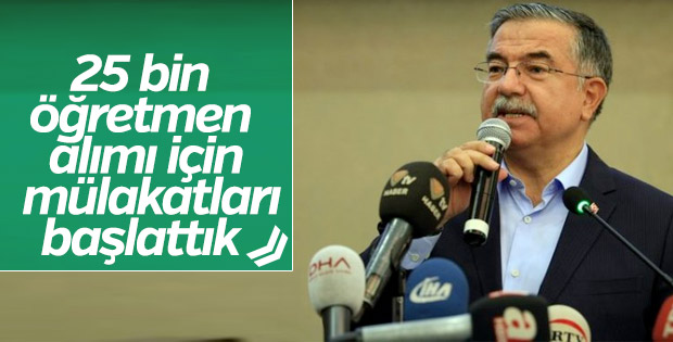 Bakanlık 25 bin öğretmen alımı için mülakatları başlattı