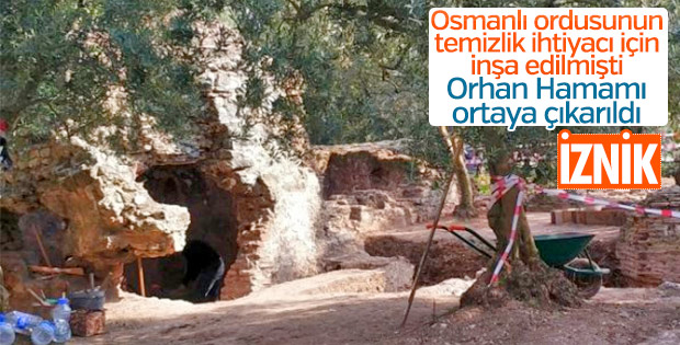 Orhan Hamamı gün yüzüne çıkarıldı