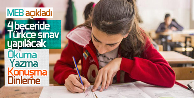 Dört beceride Türkçe sınavı geliyor