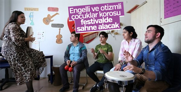 Engelli ve otizmli çocuklardan koro