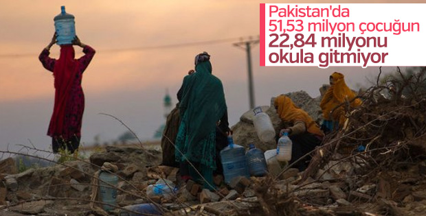 Pakistan'da çocukların yarısı okula gitmiyor