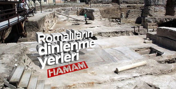 Romalıların dinlenme merkezi gün yüzüne çıkarılıyor