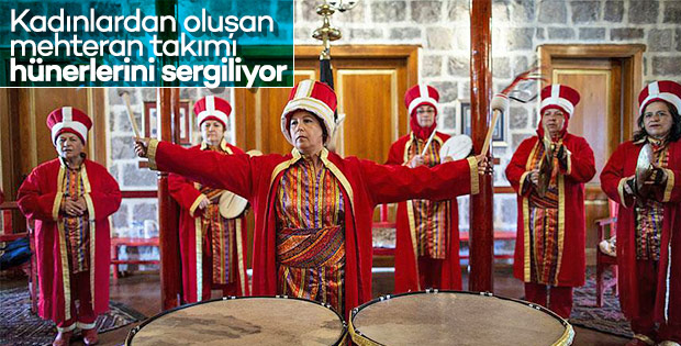 Kadın mehteran takımı ilgi görüyor