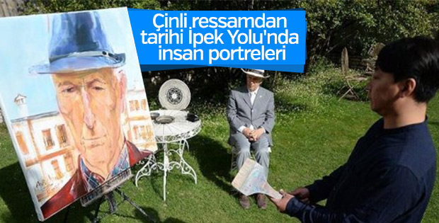 Tarihi İpek Yolu ressamın fırçasından hayat buldu
