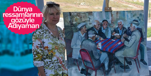 Yabancı sanatçılar Adıyaman'ı resmetti