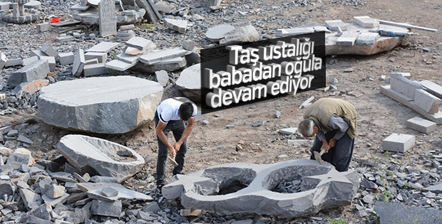 Babadan oğula geçen meslek: Taş ustalığı