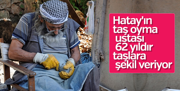 Yarım asırdan fazladır taş ustalığı yapıyor