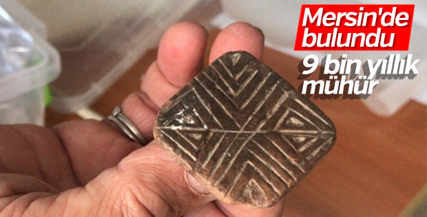 9 bin yıllık mühür bulundu