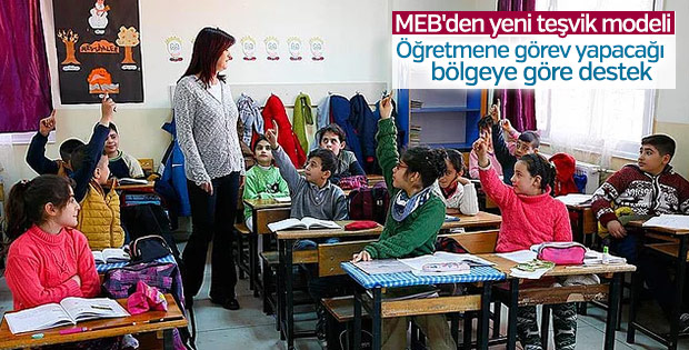 Öğretmenlere gideceği bölgeye göre teşvik