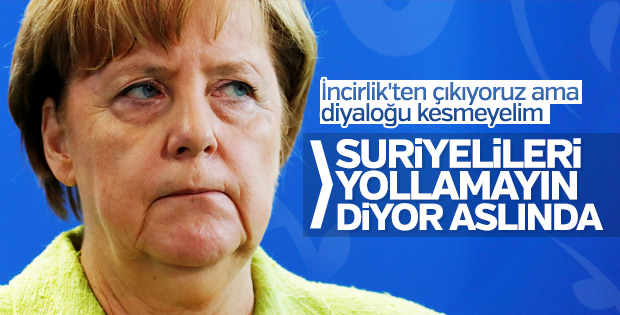 Angela Merkel'den İncirlik açıklaması