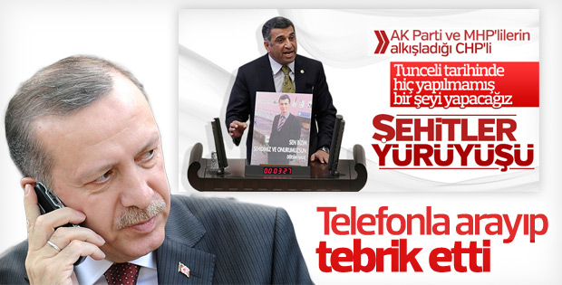 Erdoğan'dan CHP'li vekile tebrik telefonu