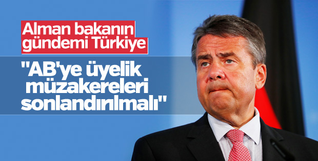Alman bakan Gabriel'den Türkiye açıklaması