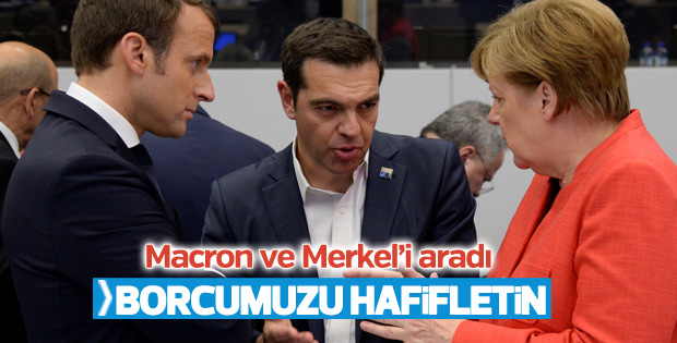 Çipras'tan Merkel ve Macron'a telefon