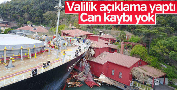 Valilik gemi kazasının nedenini açıkladı