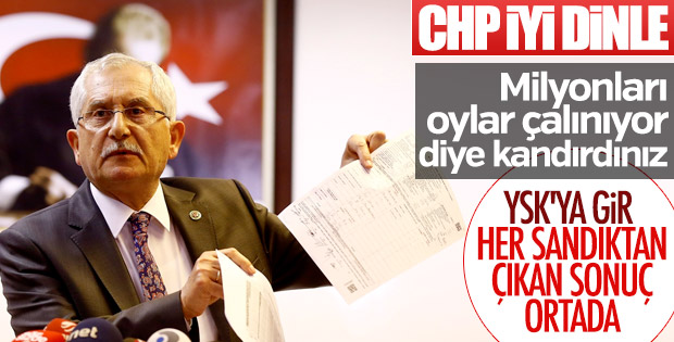 YSK Başkanı seçim sonucunu açıkladı