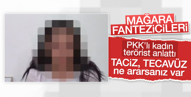 Teslim olan PKK'lı terörist tacize uğradığını anlattı