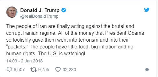 İran'dan Trump'a: Bizimle değil açlarla ilgilenin
