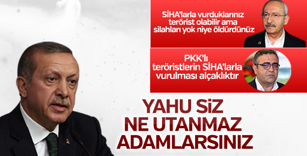 Erdoğan'dan CHP'ye SİHA tepkisi