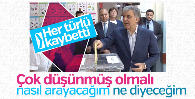 Abdullah Gül'den Erdoğan'a tebrik