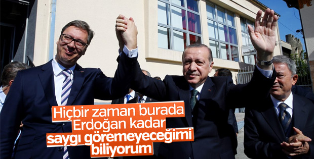 Sırbistan Cumhurbaşkanı'ndan Erdoğan'a övgü