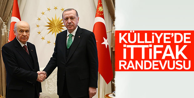 Cumhurbaşkanı Erdoğan, Bahçeli ile görüştü