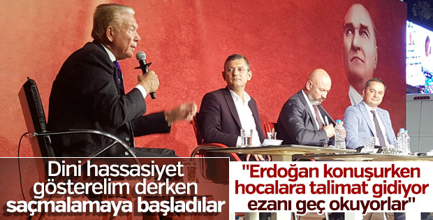 Özgür Özel'e göre imamlar Erdoğan için ezanı geç okuyor