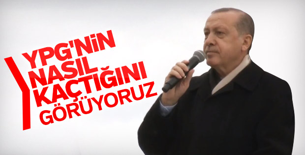 Cumhurbaşkanı Erdoğan: Teröristler kaçıyor