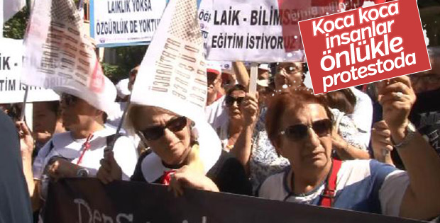'Atatürksüz eğitim istemiyoruz' eylemi