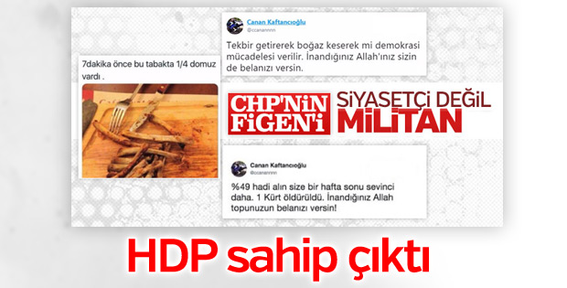 HDP, Canan Kaftancıoğlu'nun arkasında