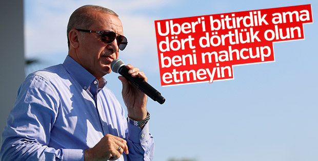 Erdoğan'dan taksicilere çağrı