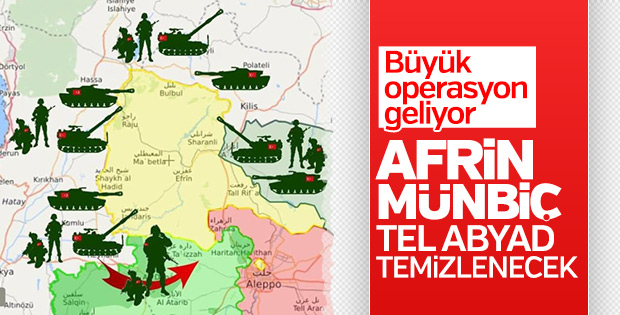 Erdoğan'dan Afrin operasyonu sinyali