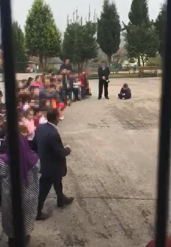 Öğrenciyi betona oturtan müdüre soruşturma