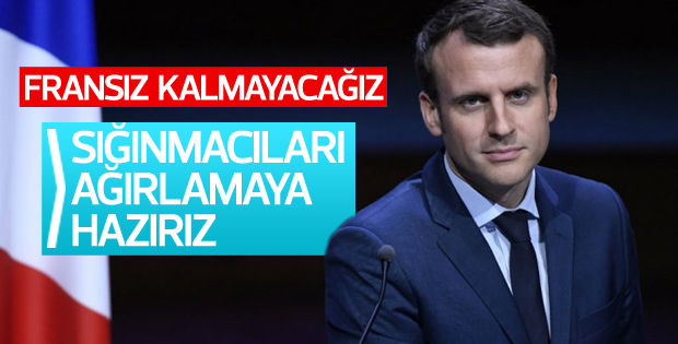 Macron sığınmacı krizine değindi
