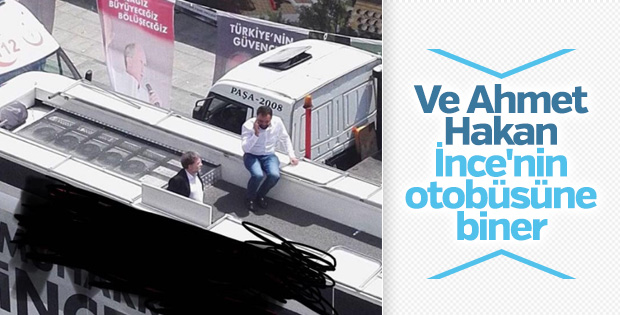 Ahmet Hakan, İnce'nin mitinginde