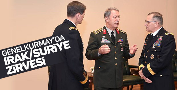 Hulusi Akar, ABD'li komutanlarla görüştü