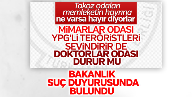 İçişleri Bakanlığından TTB hakkında suç duyurusu